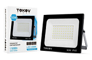 Прожектор светодиодный TOKOV ELECTRIC 50Вт 3400лм 6500К IP65 черн. (TKL) TKL-FL/LED-50-6.5K-