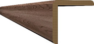 Угол универсальный  2700*24*24 Орех Бразильский