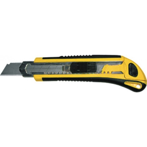 Нож FIT технический 25 мм усиленный прорезиненный, прижим