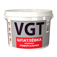 Шпатлёвка VGT универсальная, влагостойкая, акриловая, 1,7кг