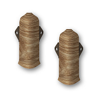 407 Угол наружный Лексида 80мм с крепежом Дуб альпийский (2шт/блистер)