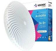 Светильник светодиодный Classic AURORA 36Вт 230В 4000К 2340лм 370х55мм КОСМОС