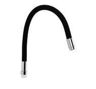 A470F-10 Излив гибкий Accoona, черный, силиконовый