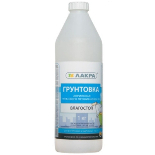Грунтовка Лакра Влагостоп концентрат, 1кг