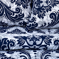 Постельное белье "Этель" 1.5 сп Дамаск (вид 3) 143*215 см, 150*214 см, 70*70 см - 2 шт, поплин 125 г/м2