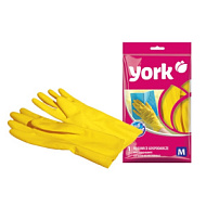 Перчатки латексные "York" прочные, размер L