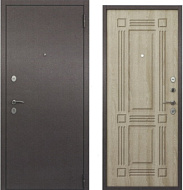 Дверь металлическая Мастино Шоколад букле Ясень ривьера 2050*860 правая