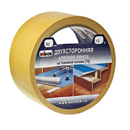 Лента клейкая двусторонняя UNIBOB 25мм х 10м (ткань)