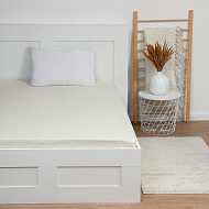 9241717 Простыня на резинке Этель 180*200*25, цв.молочный, 100% хлопок, поплин 125г/м2