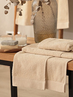 Полотенце махровое LoveLife Natural beige, 100×150 см, 100% хлопок, бежевое