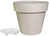 Кашпо пластиковое ПОРТО 15л жемчуг