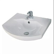 Раковина Смайл-50 Santek, белый, с переливом, 1 отверстие, 505*190*445 мм 1WH207781