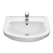 Умывальник Акватон, белый, с переливом, 1 отверстие