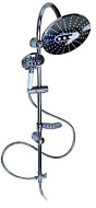 3078 Душевая стойка Санакс VE-II, хром, Тропический душ Ø 200мм, лейка 3 режима, без излива