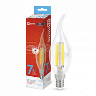 1442724 Лампа светодиодная LED-СВЕЧА НА ВЕТРУ-deco 7Вт свеча на ветру прозрачная 6500К холод. бел. E14 810лм 230В IN HOME 4690612034997