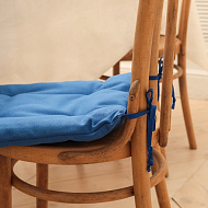 10300794 Сидушка на стул Этель Minimalist design 42х42 см,  лён 61%, хлопок 39% 500 г/м2