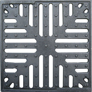 Решетка водоприемная Basic РВ-28.28 снежинка чугунная ВЧ, кл. A 3334