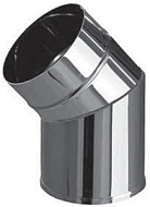 Колено Феррум d=150мм, угол 135°, нержавеющая (430/0,5мм)