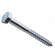 Шуруп сантехнический глухарь 6х60мм цинк 4шт/пакет