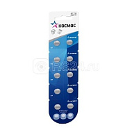 Элемент питания для часов AG12 LR43 (блист.10шт) Космос KOCG12(LR43)10BL , 305180
