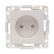 1396230 Механизм розетки 1-м СП Стокгольм 10А IP20 без заземл. защ. шторки бел. PROxima EKF EYR10-02