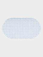 Коврик для ванной на присосках Доляна, 66×36 см, белый