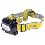 Фонарь светодиодный аккум. налобный Li-Po 3Вт COB зарядка от 220В КОСМОС KOC-LiPoH3WCOB,495483