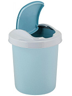 Ведро (контейнер) для мусора Voquе 12л  высота-33,5 см, d=28cм, небесный