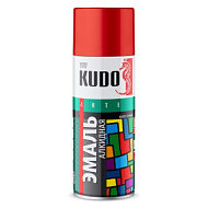Эмаль алкидная KUDO, аэрозоль, 520мл, красная KU-1003