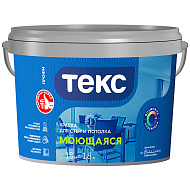 Краска для стен и потолка ТЕКС интерьерная Моющаяся 1,8л белая Профи А