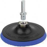 39621М Диск шлифовальный с липучкой MOS  гайка М14 + переходник для дрели, 125х10 мм