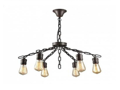 Люстра подвесная Kristen Toplight 6*60W Е27 24кв. м