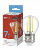 1513203 Лампа светодиодная LED-ШАР-deco 7Вт шар прозрачная 6500К холод. бел. E27 810лм 230В IN HOME 4690612036427