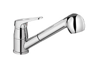 A6013 Смеситель для кухни Fashun, хром, выдвижная лейка