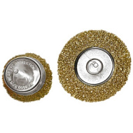 74480 Набор щеток для дрели Matrix, 1 плоская 100мм, 1 "чашка" 75мм, со шпильками, металлические