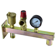 Группа безопасности TIM c настен.  крепл.,с воз.уст.расш.бак Ду 3/4"-3 бар JH1021-3