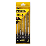 2930-H5 Набор буров STAYER SDS-plus 5 шт: 5 x 110, 6 x 110, 6 x 160, 8 x 160, 10 x 160 мм