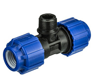 Тройник ПНД НР ТПК-АКВА 25х3/4"х25