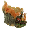 Фигура садовая БЕЛКА С ГРИБАМИ НА ПНЕ КАШПО