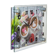 Часы настенные, серия: Кухня, "Перерыв на кофе", 20 х 26 см