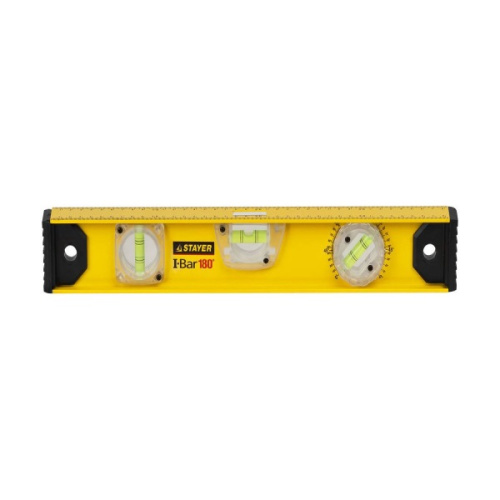3470-080_z02 Уровень STAYER MASTER I-Bar, двутавровый, 3 гл. с линейкой, 80 см