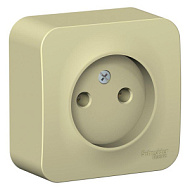 520067 Розетка 1-м ОП Blanca 16А IP20 250В без заземл. без защ. шторок с изолир. пластиной беж.
