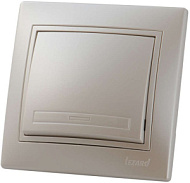 248410 Выключатель Lezard Mira 1-кл СП жемчуж. бел. перламутр 701-3030-100 ,