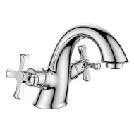 DR52011 Смеситель для умывальника Decoroom, хром,короткий излив, монолитный, латунь