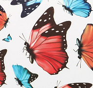 Наклейка пластик интерьерная "Полёт бабочек" 30х60 см