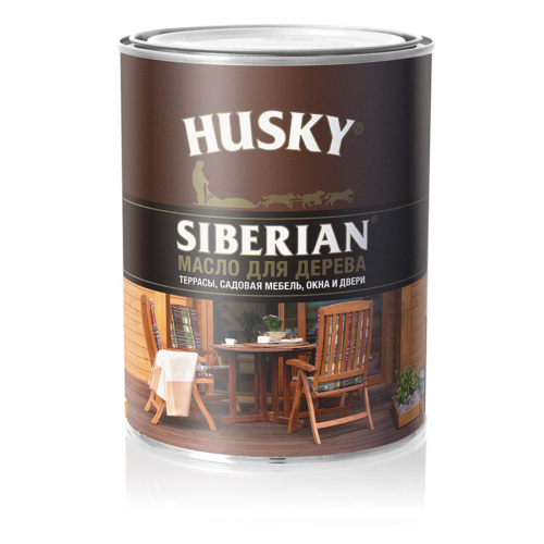 Масло для дерева HASKY SIBERIAN 2,7 л, бесцветное